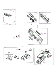 Control Panel parts for Samsung Washer WF317AAS/XAA-0000 / from AppliancePartsPros.com