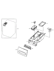 Drawer Assy parts for Samsung Washer WF363BTBEUF/A1-0001 / from AppliancePartsPros.com