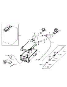 Drawer Housing parts for Samsung Washer WF363BTBEUF/A1-0001 / from AppliancePartsPros.com