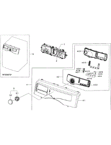 Control Panel parts for Samsung Washer WF363BTBEUF/A2-0001 / from AppliancePartsPros.com