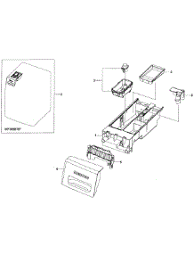 Drawer Assy parts for Samsung Washer WF365BTBGWR/A2-0001 / from AppliancePartsPros.com
