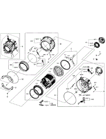 Drum Assy parts for Samsung Washer WF365BTBGWR/A2-0001 / from AppliancePartsPros.com