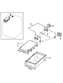Drawer Housing parts for Samsung Washer WF219ANB/XAA-0000 / from AppliancePartsPros.com