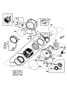 Drum Assy parts for Samsung Washer WF219ANB/XAA-0000 / from AppliancePartsPros.com