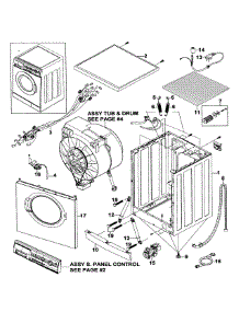 Main Assy parts for Samsung Washer WF-J1254/XAA-0000 / from AppliancePartsPros.com