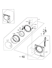 Front Assy parts for Samsung Washer WF218ANW/XAA-0000 / from AppliancePartsPros.com