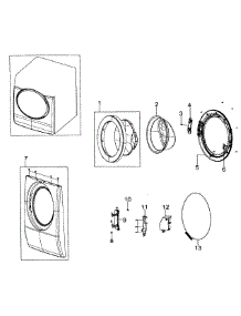 Front Assy parts for Samsung Washer WF306LAW/XAA-0000 / from AppliancePartsPros.com