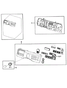 Control Panel parts for Samsung Washer WF219ANW/XAA-0000 / from AppliancePartsPros.com