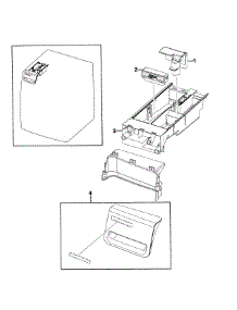 Drawer parts for Samsung Washer WF219ANW/XAA-0000 / from AppliancePartsPros.com