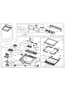 Top Cover parts for Samsung Washer WA476DSHAWR/A1-0001 / from AppliancePartsPros.com