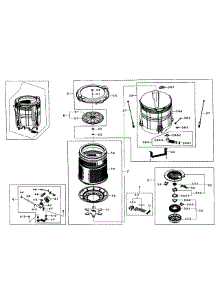 Tub Assy parts for Samsung Washer WA476DSHAWR/A1-0001 / from AppliancePartsPros.com
