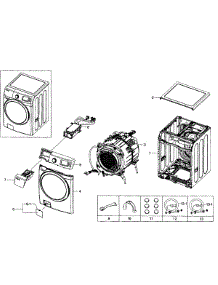 Main Assy parts for Samsung Washer WF511ABW/XAA-0004 / from AppliancePartsPros.com