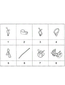 Holders parts for Samsung Washer WA484DSHASU/A1-0001 / from AppliancePartsPros.com