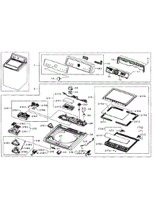 Top Cover Assy parts for Samsung Washer WA484DSHASU/A1-0001 / from AppliancePartsPros.com