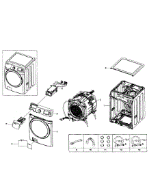 Main Assy parts for Samsung Washer WF511ABW/XAA-0003 / from AppliancePartsPros.com
