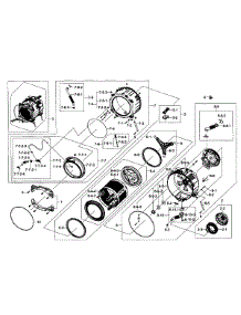 Tub / Drum Assy parts for Samsung Washer WF511ABW/XAA-0003 / from AppliancePartsPros.com