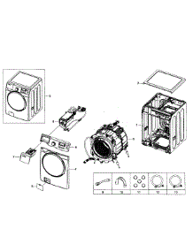 Main Assy parts for Samsung Washer WF393BTPAWR/A1-0001 / from AppliancePartsPros.com
