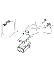 Drawer Housing parts for Samsung Washer WF435ATGJRA/A1-0002 / from AppliancePartsPros.com