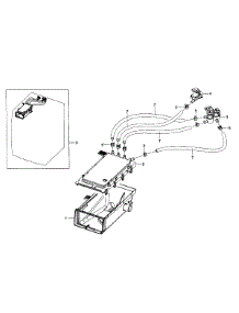 Drawer Housing parts for Samsung Washer WF435ATGJWR/A1-0001 / from AppliancePartsPros.com