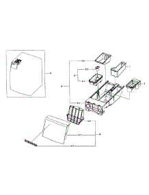 Drawer Assy parts for Samsung Washer WF393BTPARA/A1-0001 / from AppliancePartsPros.com
