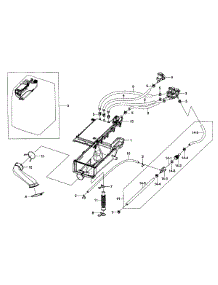 Drawer Housing parts for Samsung Washer WF393BTPARA/A1-0001 / from AppliancePartsPros.com