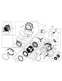 Tub / Drum Assy parts for Samsung Washer WF393BTPARA/A1-0001 / from AppliancePartsPros.com