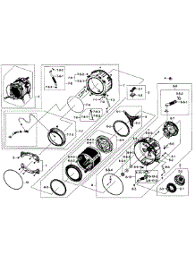 Tub / Drum Assy parts for Samsung Washer WF435ATGJRA/A1-0001 / from AppliancePartsPros.com