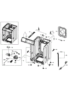 Frame Assy parts for Samsung Washer WF361BVBEWR/A1-0001 / from AppliancePartsPros.com