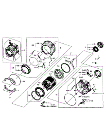 Tub / Drum parts for Samsung Washer WF361BVBEWR/A1-0001 / from AppliancePartsPros.com
