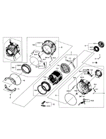 Tub / Drum parts for Samsung Washer WF365BTBGWR/A1-0001 / from AppliancePartsPros.com