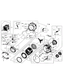 Drum Assy parts for Samsung Washer WF455ARGSWR/AA-0001 / from AppliancePartsPros.com