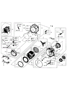 Drum Assy parts for Samsung Washer WF455ARGSGR/AA-0001 / from AppliancePartsPros.com