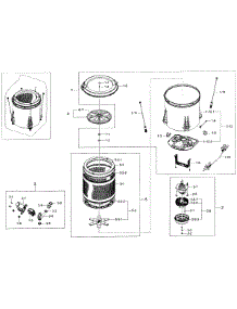 Drum Assy parts for Samsung Washer WA400PJHDWR/AA-0001 / from AppliancePartsPros.com