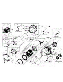 Tub / Drum Assy parts for Samsung Washer WF457ARGSGR/AA-0002 / from AppliancePartsPros.com