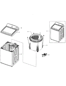 Main Assy parts for Samsung Washer WA422PRHDWR/AA-0001 / from AppliancePartsPros.com