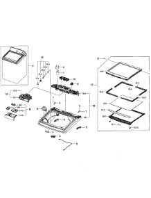 Top Cover Assy parts for Samsung Washer WA422PRHDWR/AA-0001 / from AppliancePartsPros.com