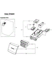 Drawer Assy parts for Samsung Washer WF457ARGSGR/AA-0001 / from AppliancePartsPros.com