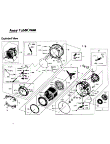 Tub / Drum Assy parts for Samsung Washer WF457ARGSGR/AA-0001 / from AppliancePartsPros.com