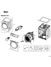 Main Assy parts for Samsung Washer WF457ARGSWR/AA-0001 / from AppliancePartsPros.com
