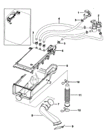 Drawer 2 parts for Samsung Washer WF431ABW/XAA-0000 / from AppliancePartsPros.com