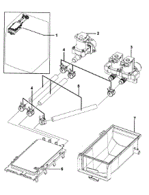 Drawer Housing parts for Samsung Washer WF209ANW/XAA-0000 / from AppliancePartsPros.com