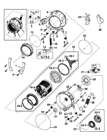 Drum Assy parts for Samsung Washer WF209ANW/XAA-0000 / from AppliancePartsPros.com