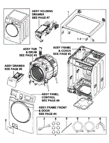 Main Assy parts for Samsung Washer WF448AAP/XAA-0000 / from AppliancePartsPros.com