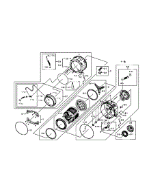 Drum Assy parts for Samsung Washer WF511ABR/XAA-0001 / from AppliancePartsPros.com
