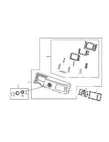 Front Assy parts for Samsung Washer WF511ABR/XAA-0001 / from AppliancePartsPros.com