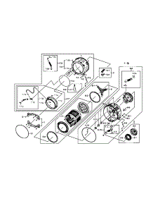 Drum Assy parts for Samsung Washer WF511ABR/XAA-0000 / from AppliancePartsPros.com