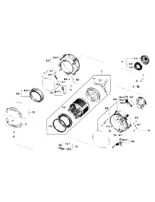 Drum Assy parts for Samsung Washer WF231ANW/XAA-0001 / from AppliancePartsPros.com