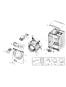 Main Assy parts for Samsung Washer WF231ANW/XAA-0001 / from AppliancePartsPros.com