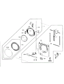 Front Panel parts for Samsung Washer WF431ABP/XAA-0001 / from AppliancePartsPros.com