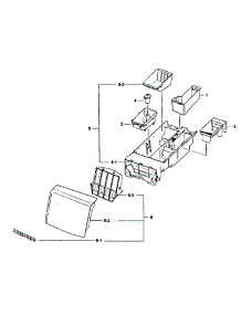 Drawer Assy parts for Samsung Washer WF431ABP/XAA-0002 / from AppliancePartsPros.com